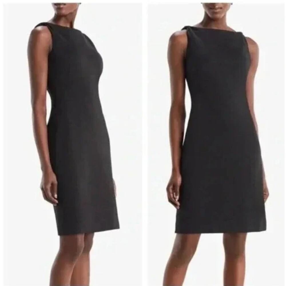 MM LaFleur Lydia Dress Women’s 16 Gray Sleeveless Sheath Work Career Office Chic